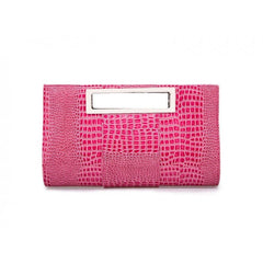Women's Clutch Large Capacity Portable Rose Red
