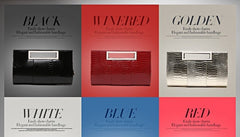 Women's Clutch Large Capacity Portable Wine Red