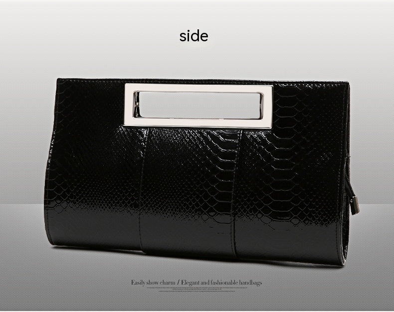 Women's Clutch Large Capacity Portable Silver