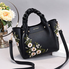 Women's Clutch Tote Bag - Stylish Shoulder & Shopping Handbag Black
