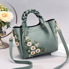 Women's Clutch Tote Bag - Stylish Shoulder & Shopping Handbag Green