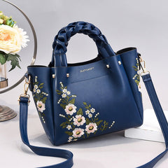 Women's Clutch Tote Bag - Stylish Shoulder & Shopping Handbag Blue