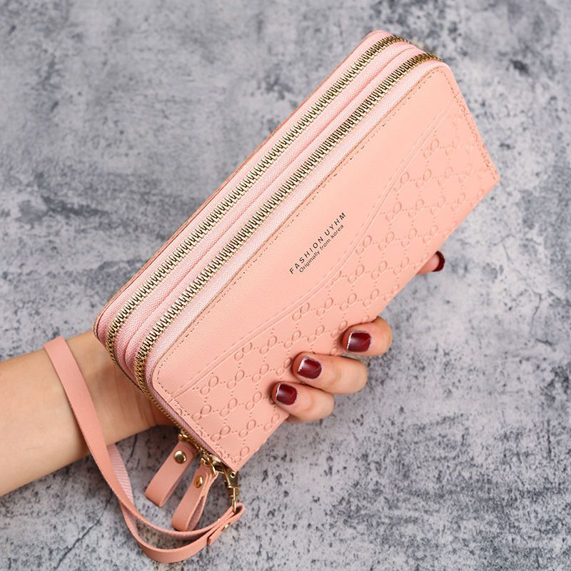 Women's Double Layer Zipper Coin Purse Green