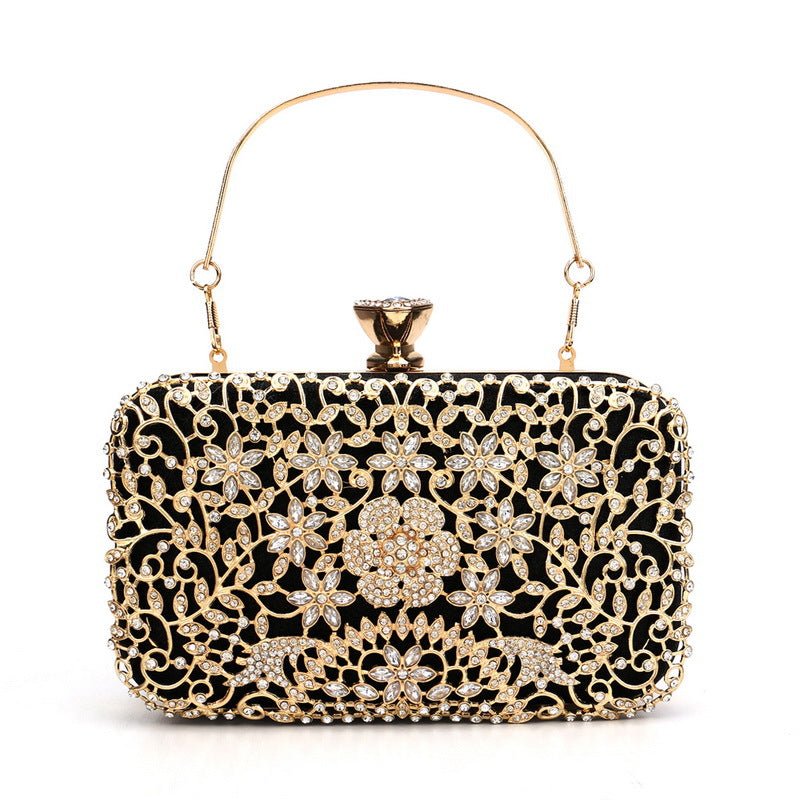 Women's Fashion Banquet Clutch All - matching Black