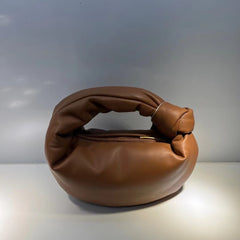 Women's Fashion Niche Cloud Clutch Bag Caramel