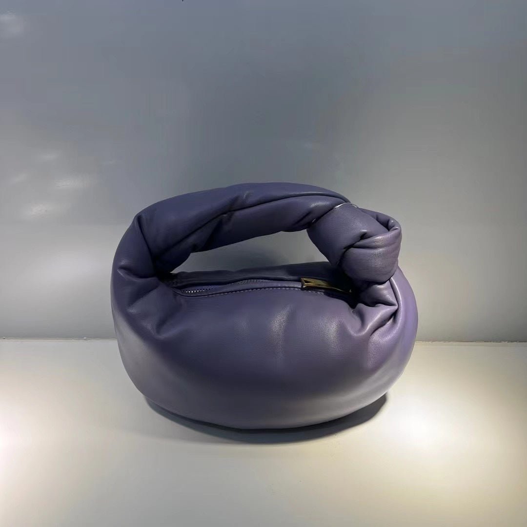 Women's Fashion Niche Cloud Clutch Bag Light Purple