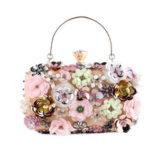 Women's Fashion Personality Banquet Clutch Apricot