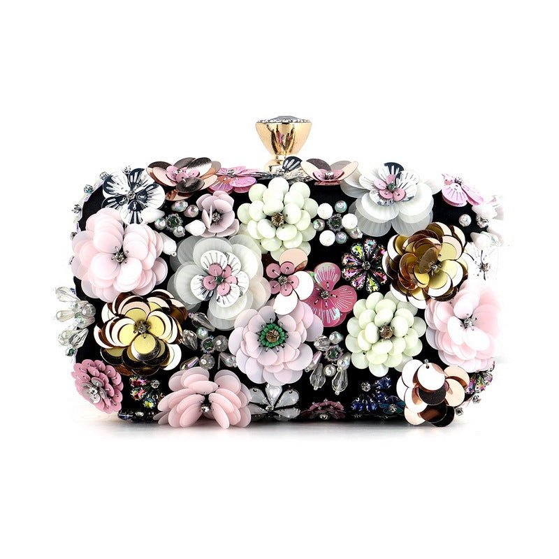 Women's Fashion Personality Banquet Clutch Black