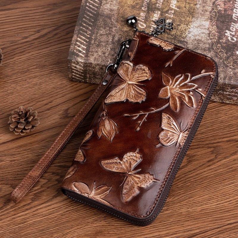 Women's Fashion Personality Vintage Clutch Retro Brown