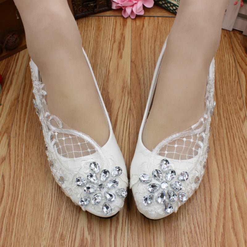 Women's Fashion Simple Low Heel Bridesmaid Shoes 3cm Heel