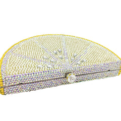 Women's Flat Bottom Diamond Party Clutch No 5 Color