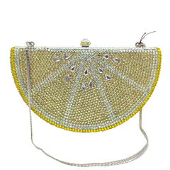 Women's Flat Bottom Diamond Party Clutch No 3 Color