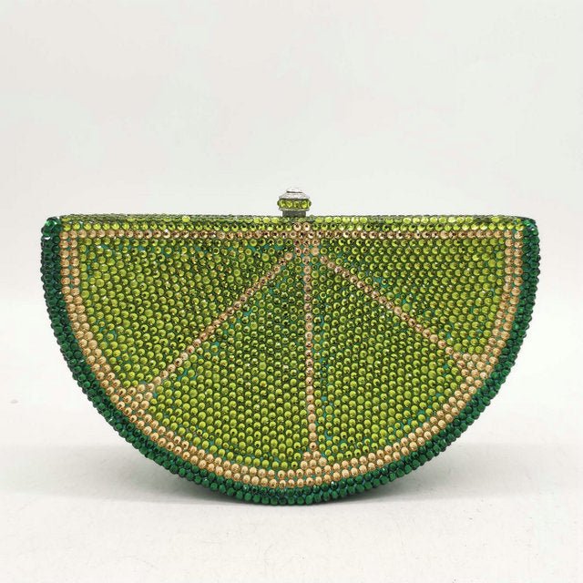 Women's Flat Bottom Diamond Party Clutch No 5 Color