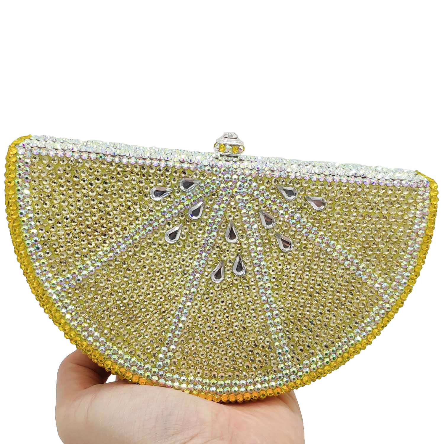 Women's Flat Bottom Diamond Party Clutch No 2 Color