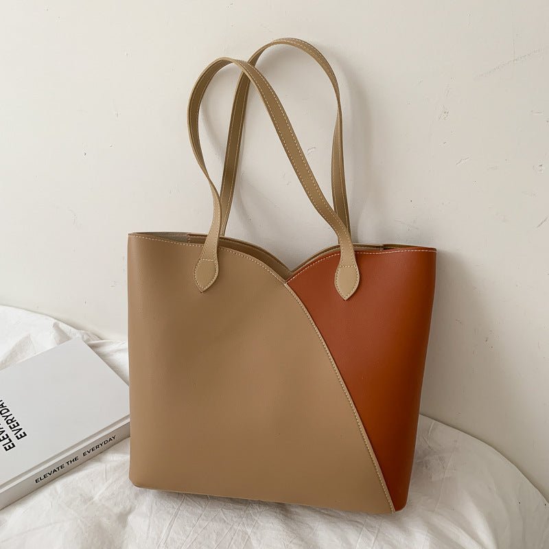 Women's Large - Capacity Clutch Bag - Autumn Western Style Tote Khaki