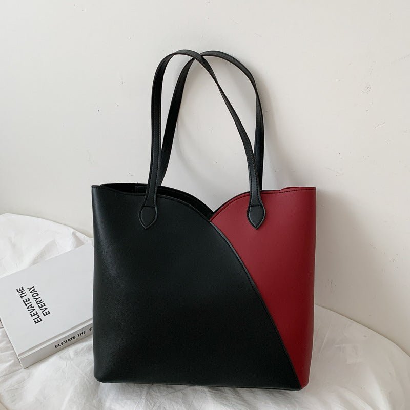 Women's Large - Capacity Clutch Bag - Autumn Western Style Tote Black