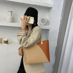 Women's Large - Capacity Clutch Bag - Autumn Western Style Tote Khaki