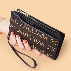 Women's Leather Wallet First Layer Cowhide Red