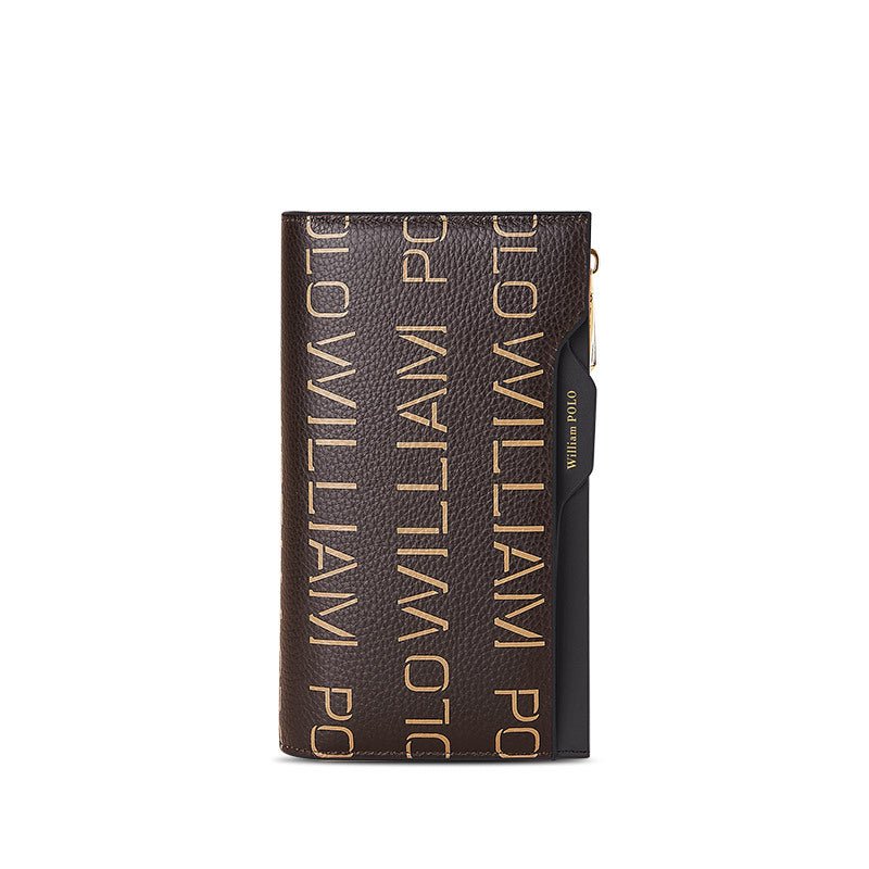 Women's Leather Wallet First Layer Cowhide Black
