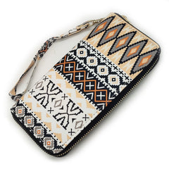 Women's Long Ethnic Style Personalized Clutch Bag Geometric