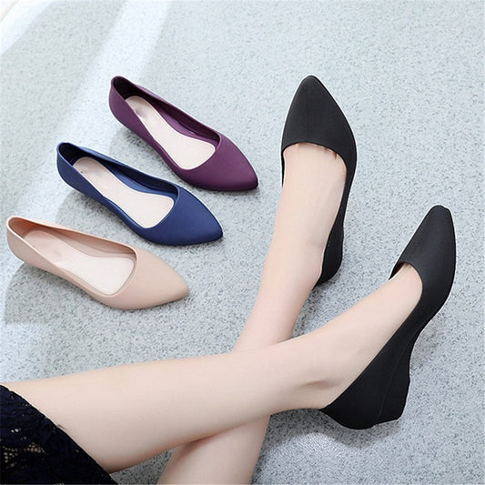 Women's pointed toe flat shoes 21 apricot