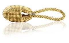 Women's Rhinestone Metal Evening Clutch Gold