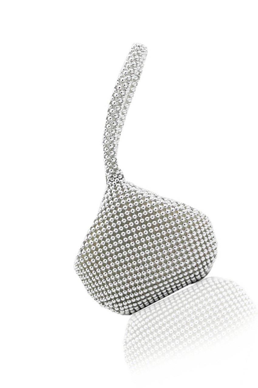 Women's Rhinestone Metal Evening Clutch Gold