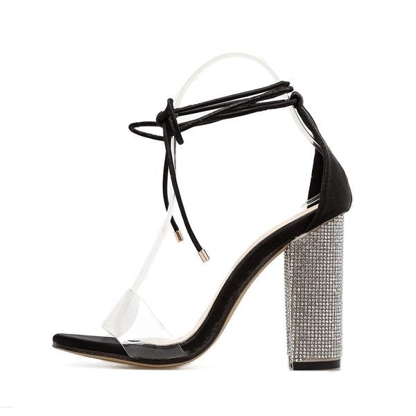 Women’s Rome Heeled Sandals Black