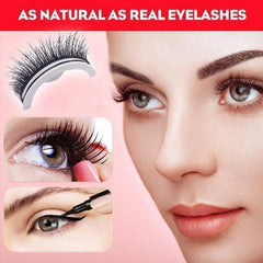 Women's Self Adhesive Thick Long False Eyelashes Kit Glue Free Thick Pairs