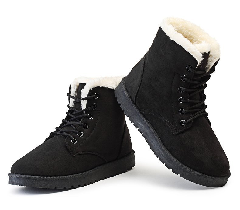 Women's Snow Boots – Stylish and Warm Winter Footwear Black