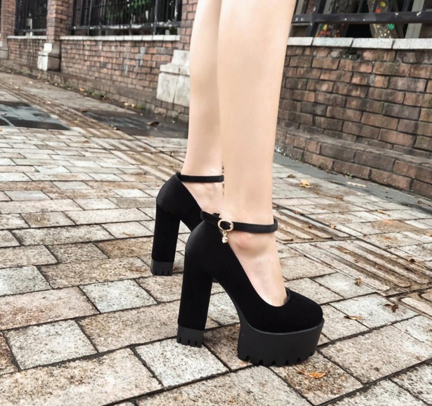 Women’s Super High - Heeled Shoes – Elevate Your Style with Confidence Black