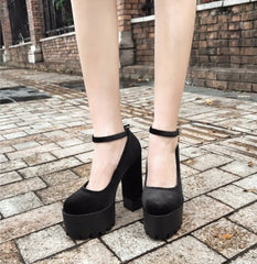 Women’s Super High - Heeled Shoes – Elevate Your Style with Confidence Black