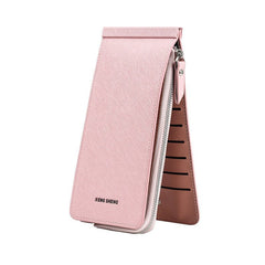 Women's Wallet Long Zip Clutch 13850 Light Pink