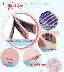 Women's Wallet Long Zip Clutch 13850 Light Purple