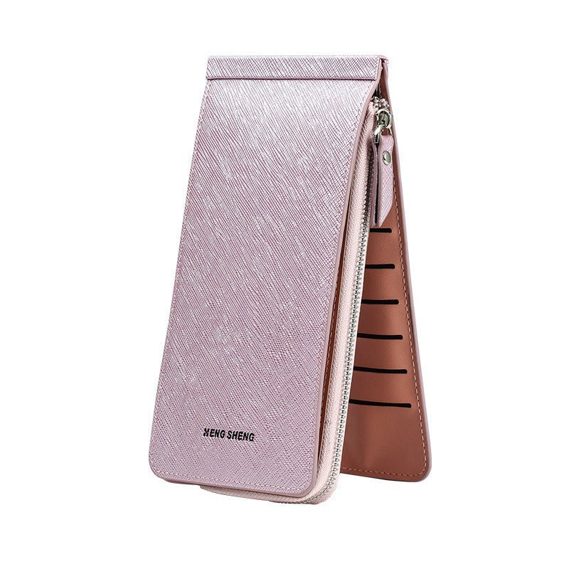 Women's Wallet Long Zip Clutch 13850 Light Purple