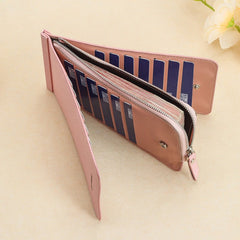 Women's Wallet Long Zip Clutch 13850 Light Purple