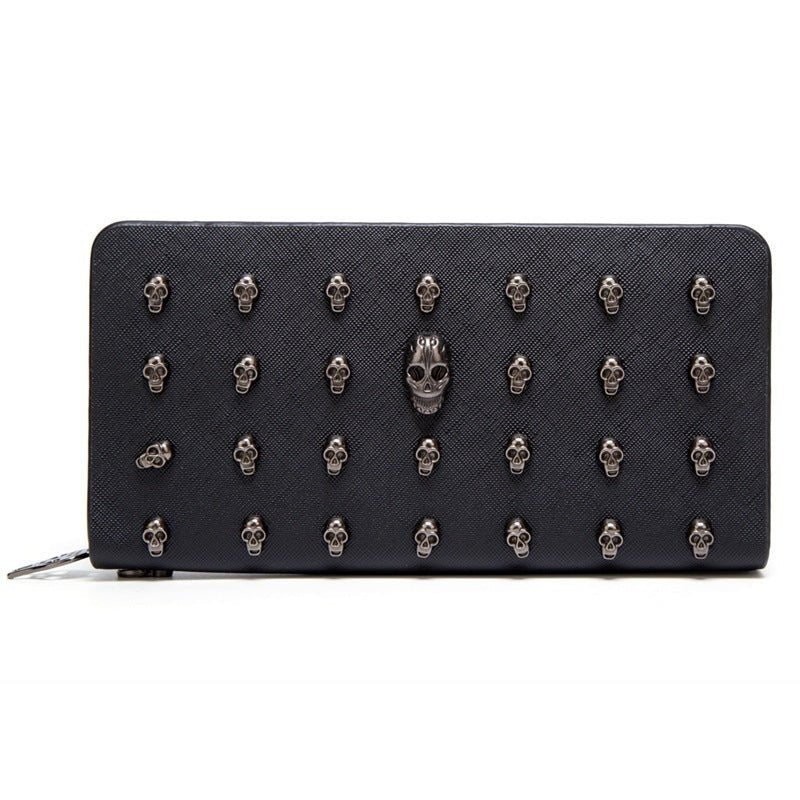 Women's zipper clutch bag Black