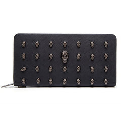 Women's zipper clutch bag Black