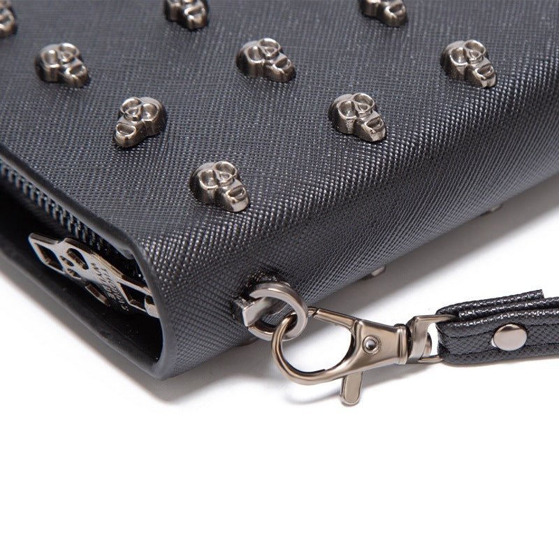 Women's zipper clutch bag Black