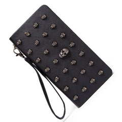 Women's zipper clutch bag Black