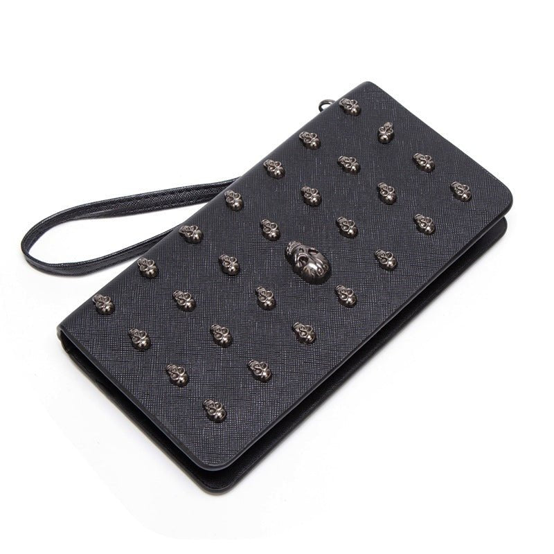 Women's zipper clutch bag Black