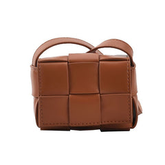 Woven Clutch Bag for Kids Brown