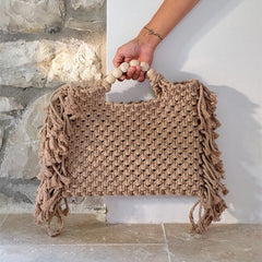 Woven Clutch Women's Crossbody Mini Phone Bag Black