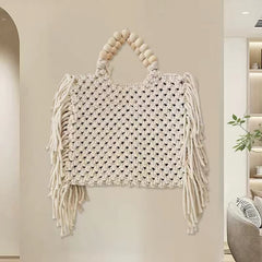 Woven Clutch Women's Crossbody Mini Phone Bag White