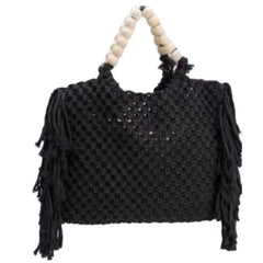 Woven Clutch Women's Crossbody Mini Phone Bag Black