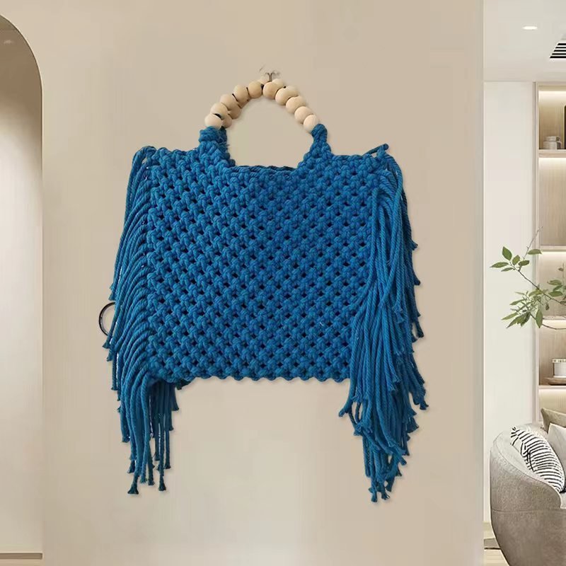 Woven Clutch Women's Crossbody Mini Phone Bag Blue