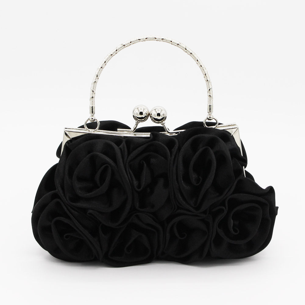 Elegant Rose Clutch  Handheld Bridal  Bag