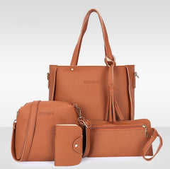 Clutch and Shoulder Bag Set – Pack of 4 Stylish Bags