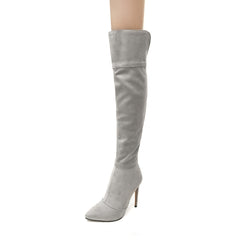 Stiletto Heel Pointed Toe Over The Knee Boots