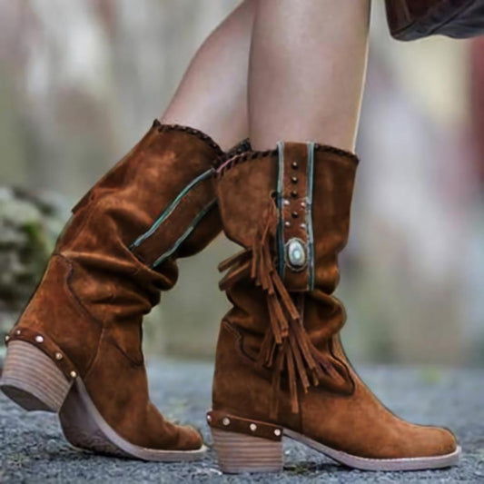 Women’s Square Heel Booties – Stylish and Comfortable Footwear